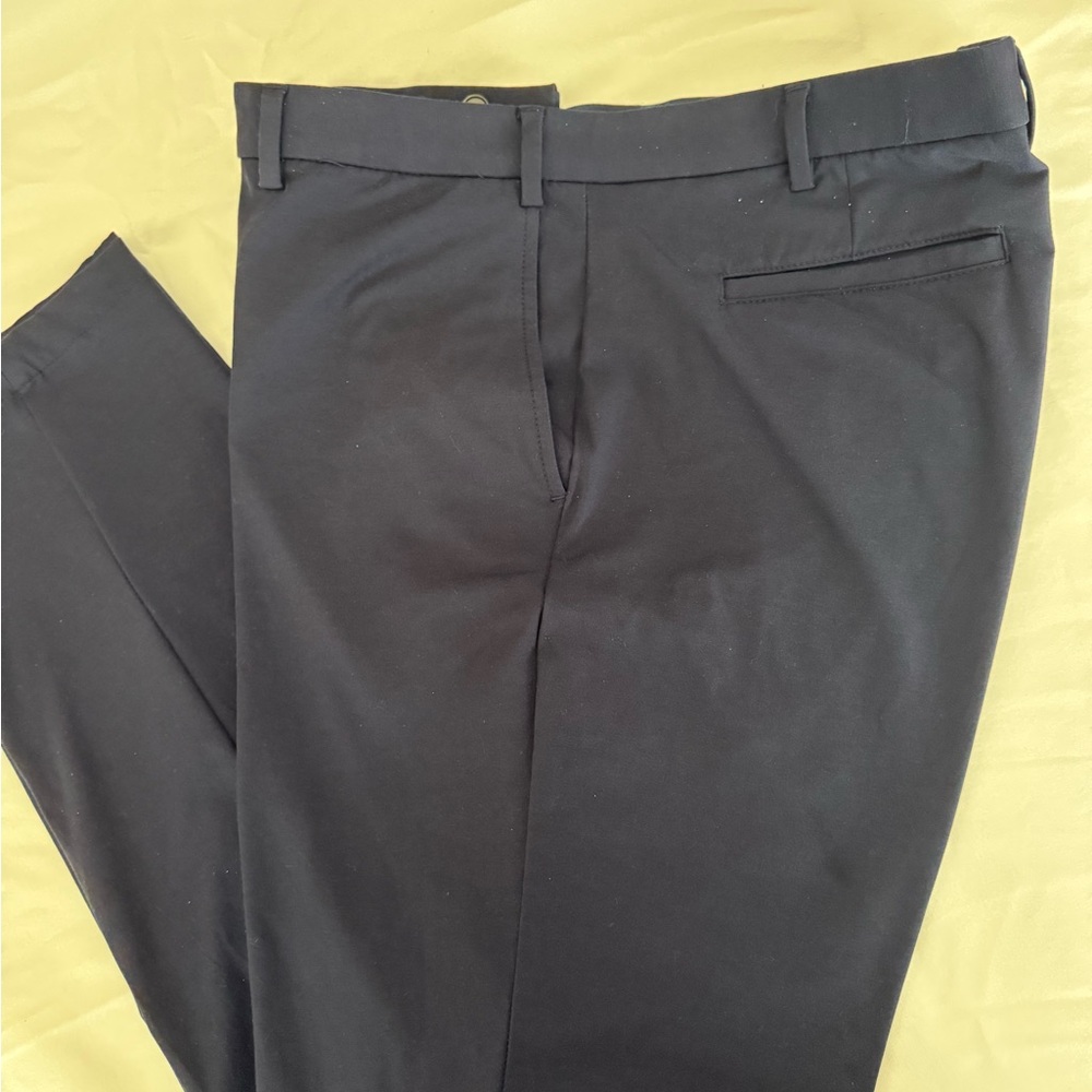 LAUREN Ralph Lauren Gray Trousers - Ultraflex Stretch Flat Front Pants - Picture 5 of 5